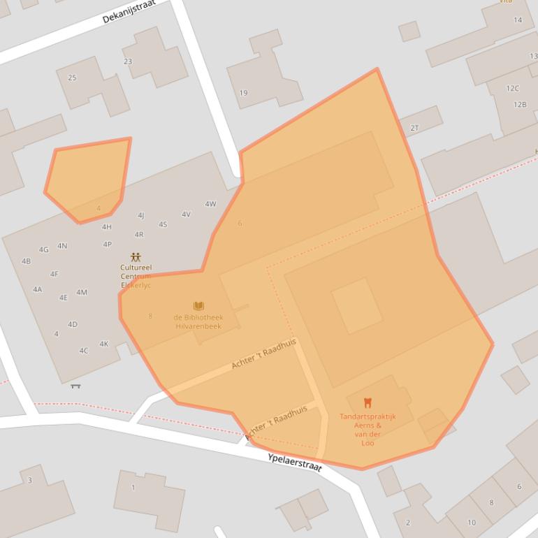 Kaart van postcodegebied 5081BA.