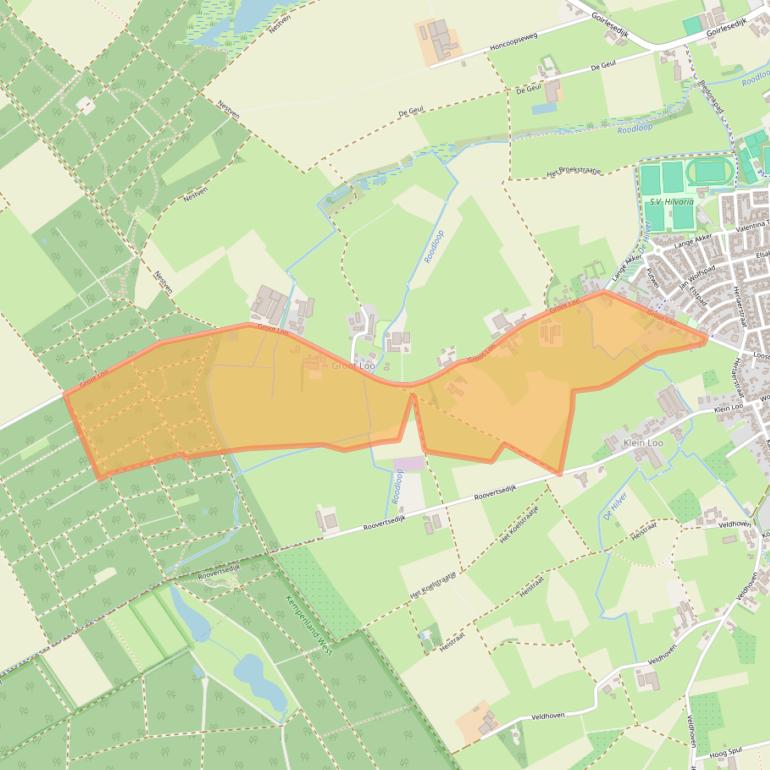 Kaart van postcodegebied 5081BK.