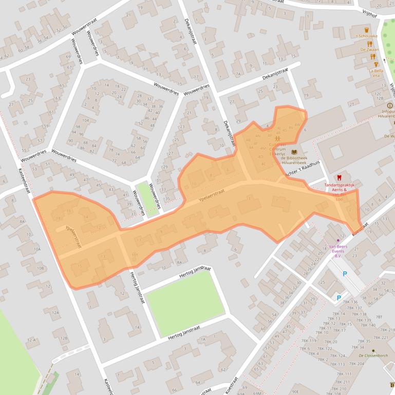 Kaart van postcodegebied 5081BS.