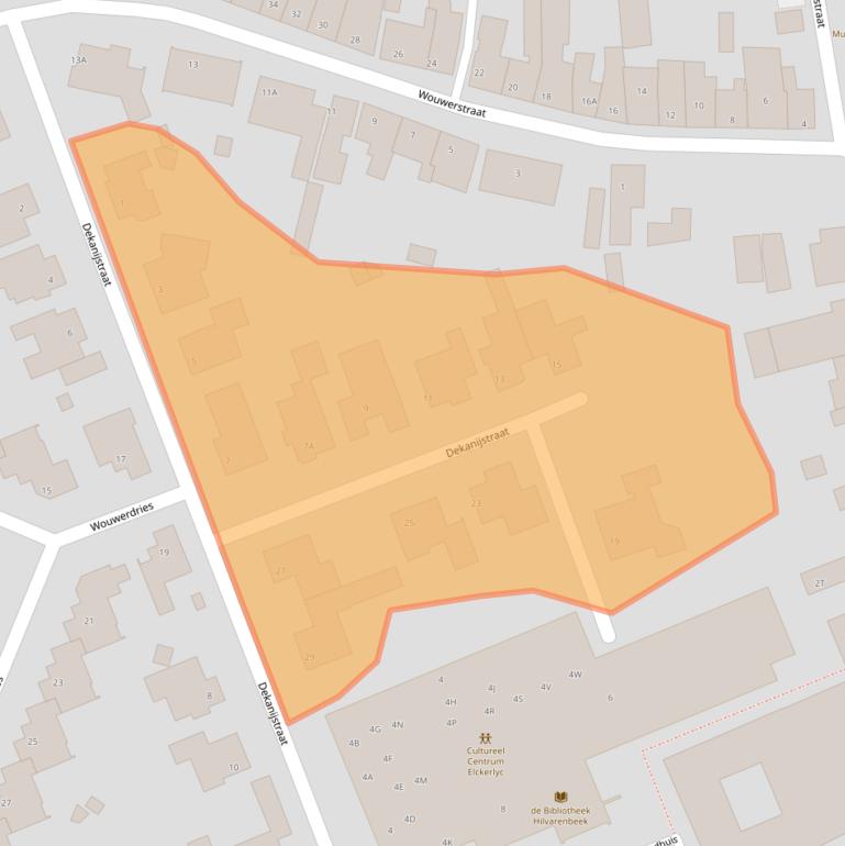 Kaart van postcodegebied 5081BX.