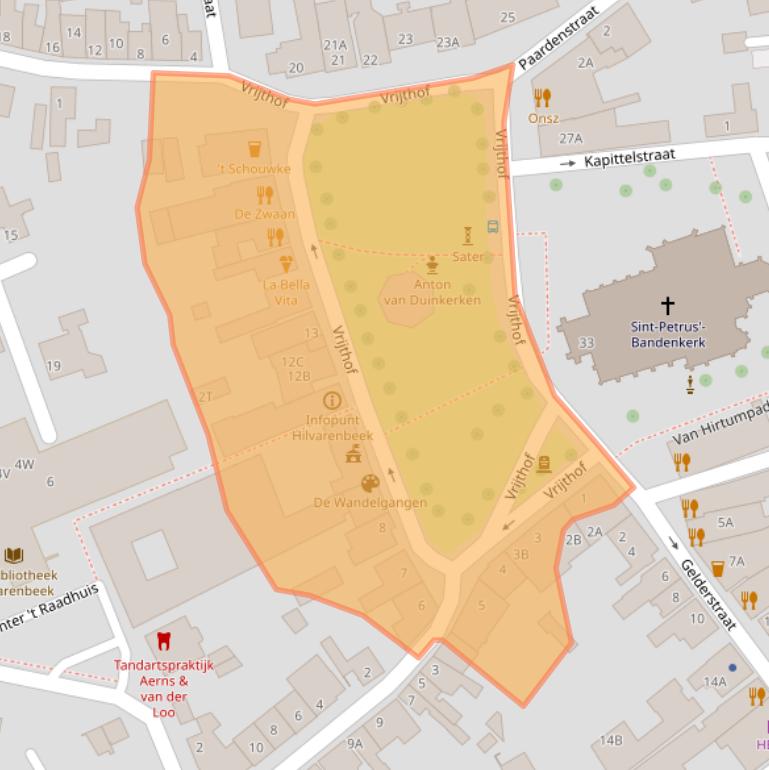 Kaart van postcodegebied 5081CA.