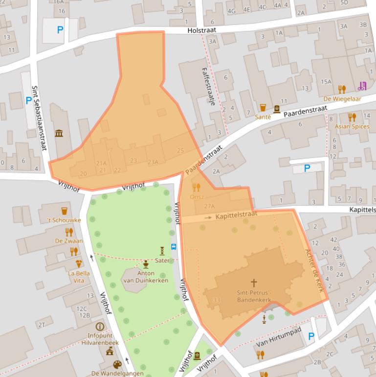 Kaart van postcodegebied 5081CB.