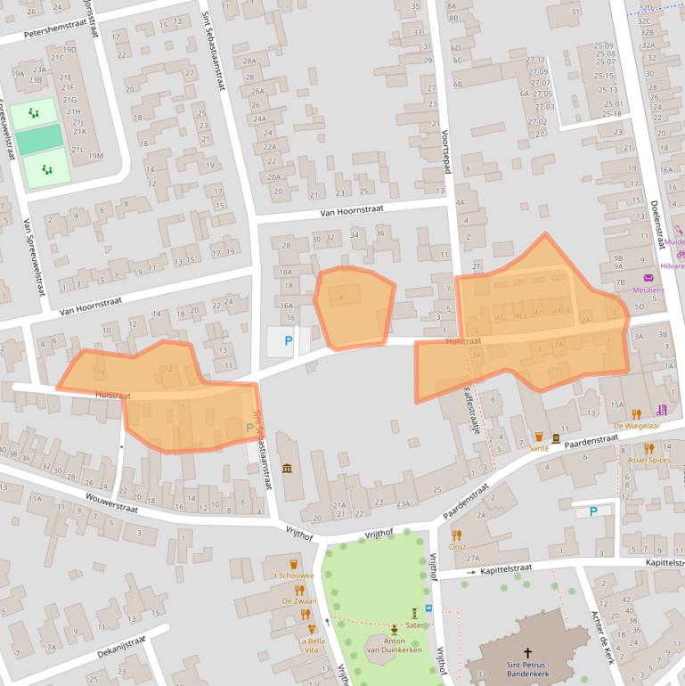 Kaart van postcodegebied 5081CC.