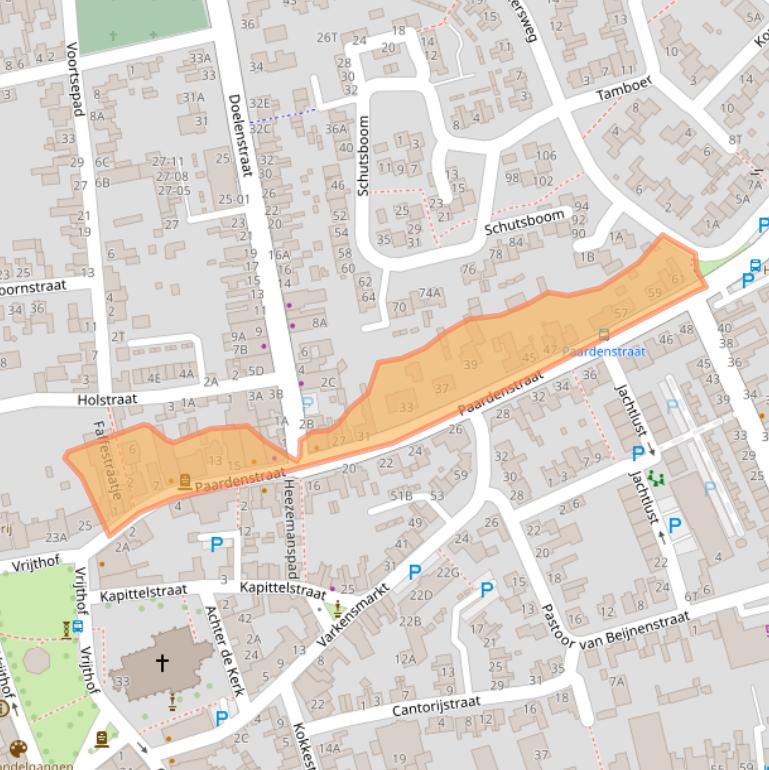 Kaart van postcodegebied 5081CG.