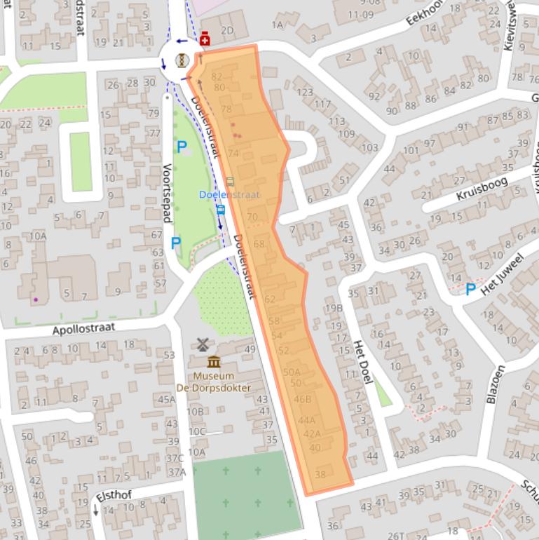 Kaart van postcodegebied 5081CM.