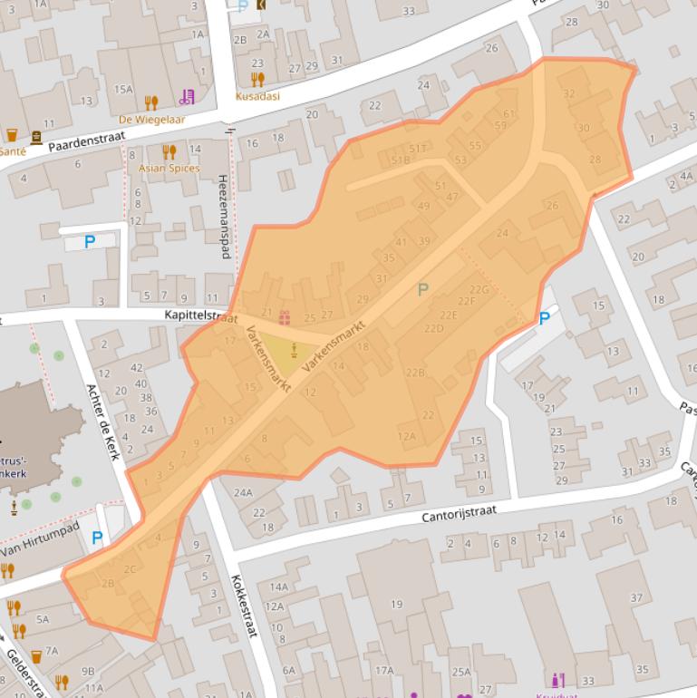 Kaart van postcodegebied 5081CP.