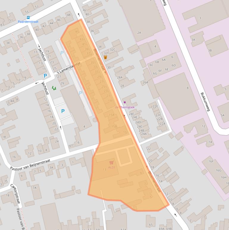 Kaart van postcodegebied 5081CR.