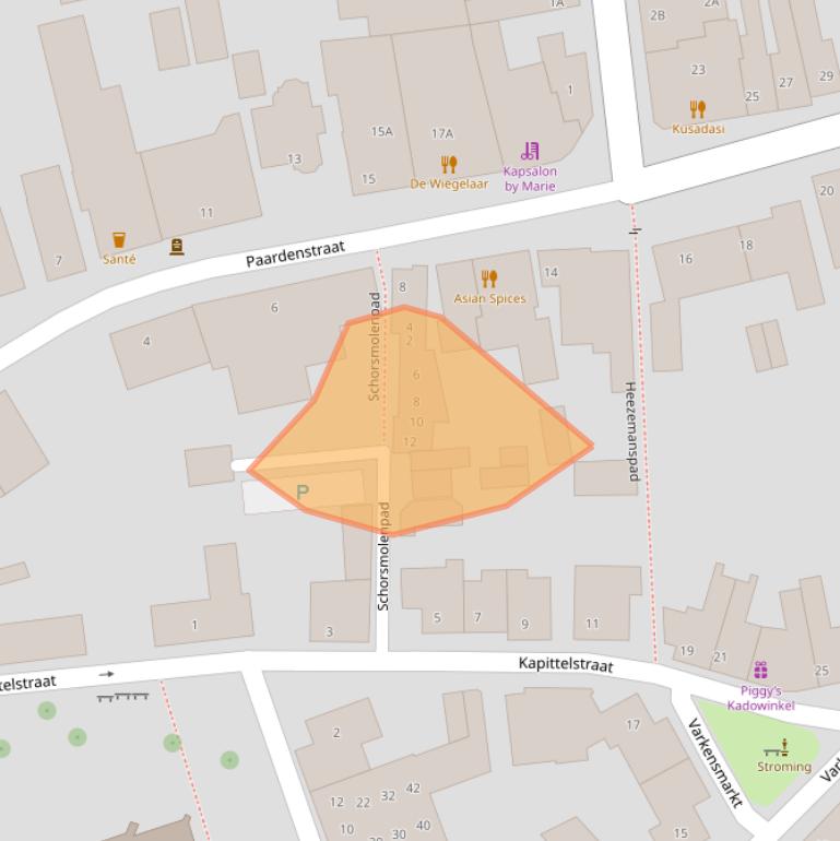 Kaart van postcodegebied 5081CV.