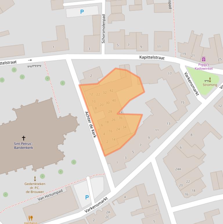 Kaart van postcodegebied 5081CX.