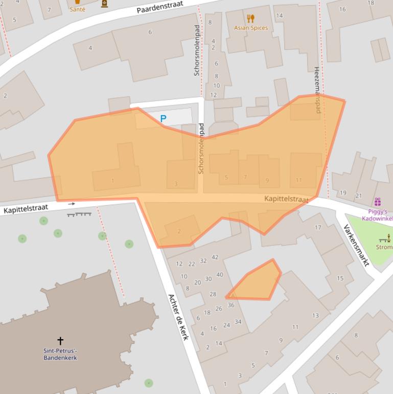 Kaart van postcodegebied 5081CZ.