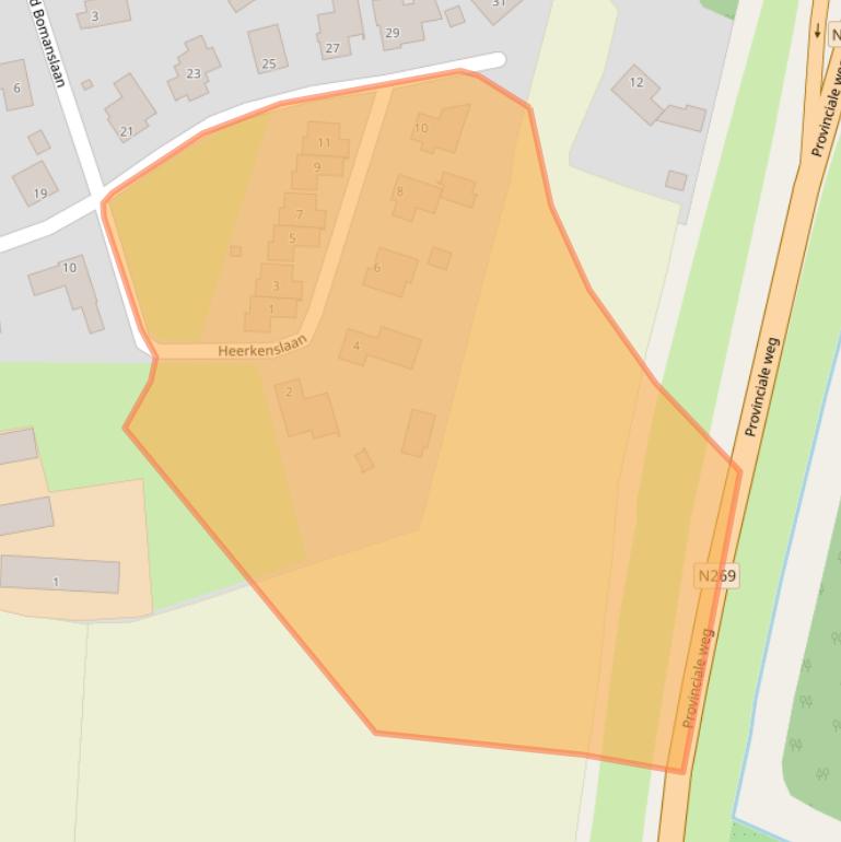 Kaart van postcodegebied 5081EL.