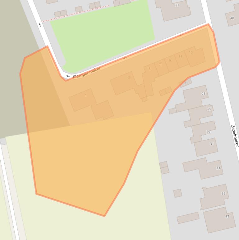 Kaart van postcodegebied 5081EN.