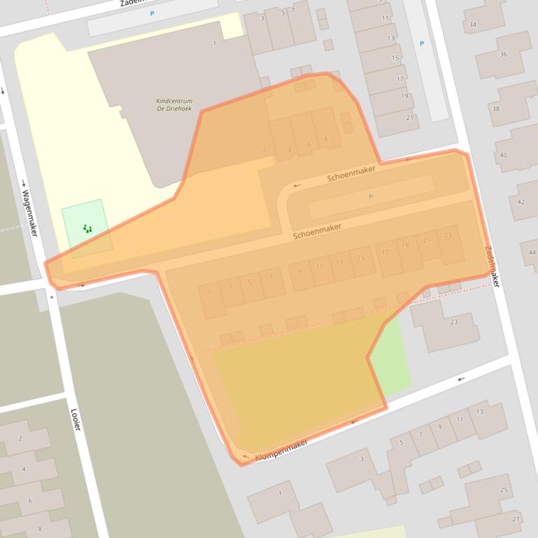 Kaart van postcodegebied 5081EP.