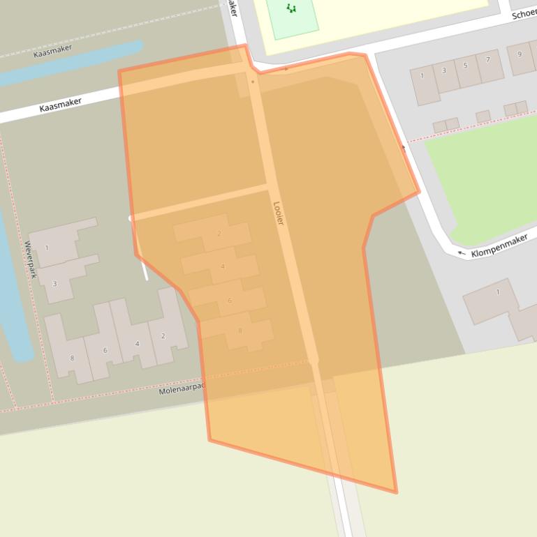 Kaart van postcodegebied 5081EV.