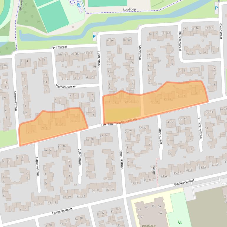 Kaart van postcodegebied 5081GB.