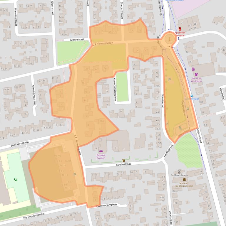 Kaart van postcodegebied 5081GK.