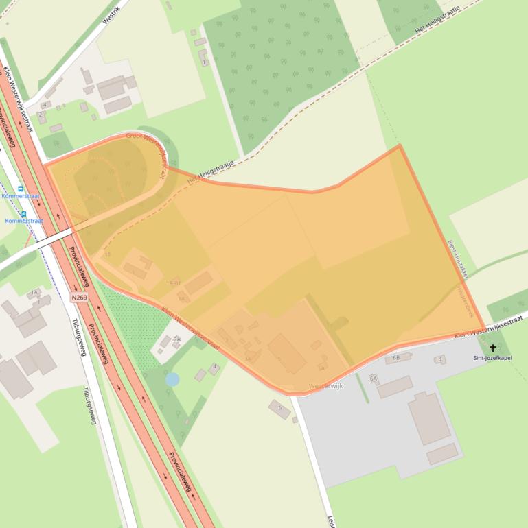 Kaart van postcodegebied 5081HC.