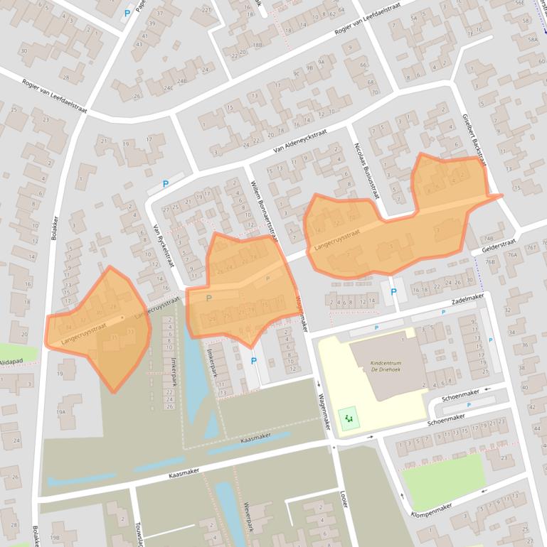 Kaart van postcodegebied 5081JA.