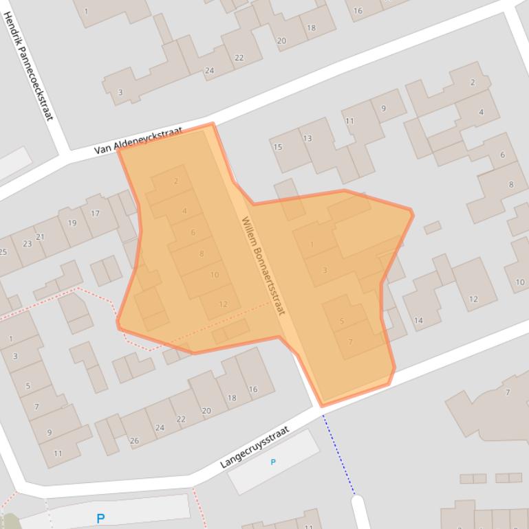 Kaart van postcodegebied 5081JD.