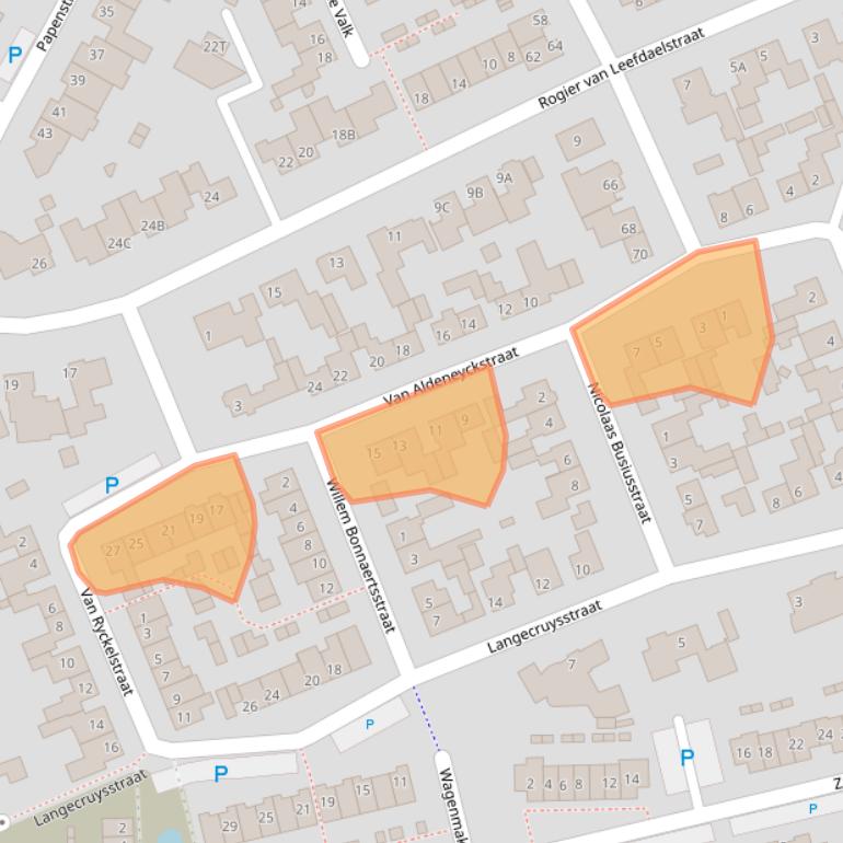 Kaart van postcodegebied 5081JG.