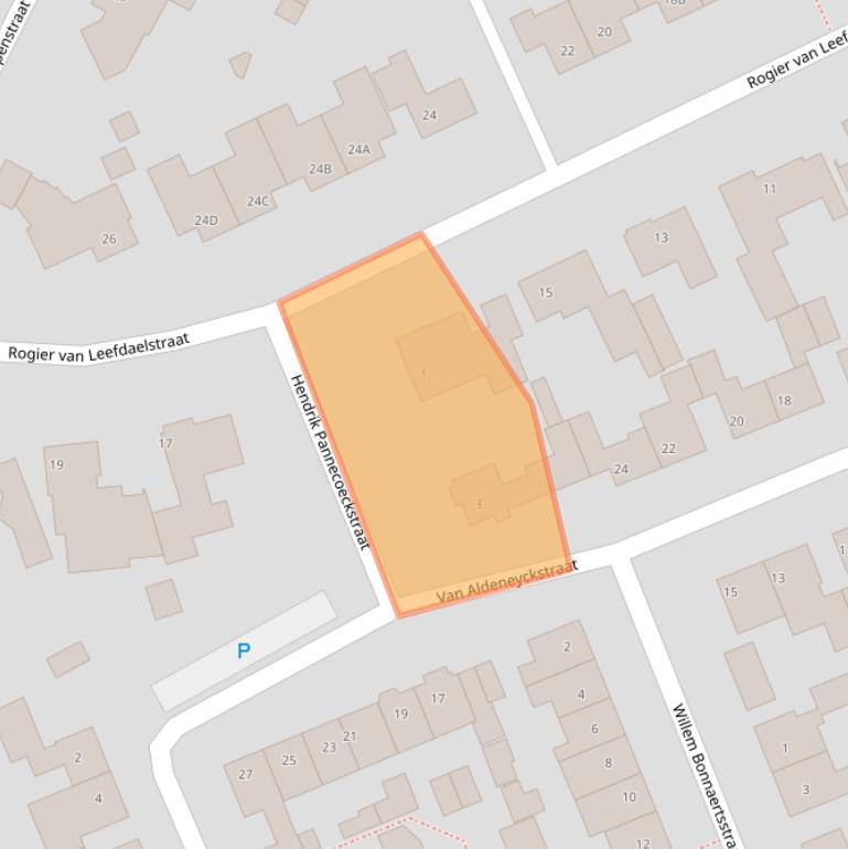 Kaart van postcodegebied 5081JJ.