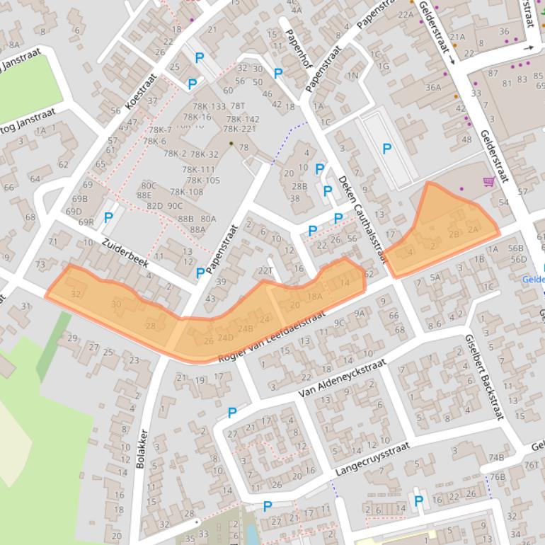 Kaart van postcodegebied 5081JL.