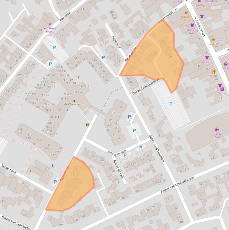 Kaart van postcodegebied 5081JP.