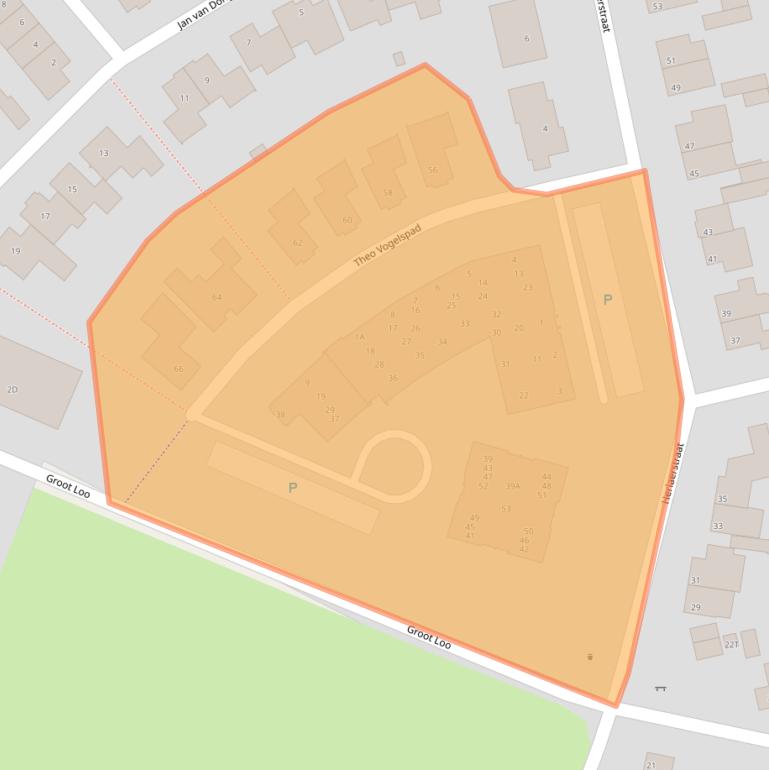 Kaart van postcodegebied 5081MA.