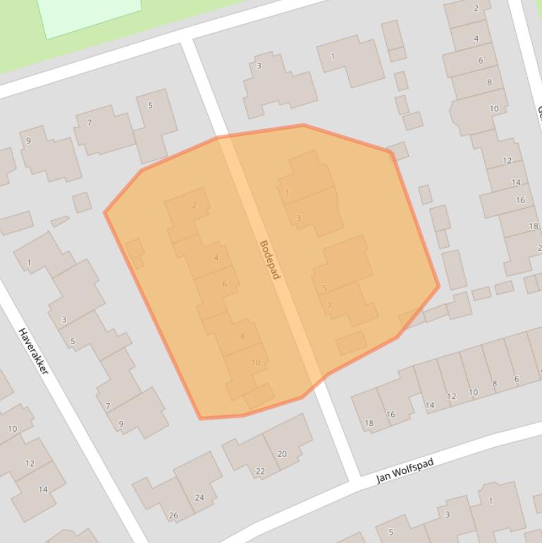 Kaart van postcodegebied 5081MK.