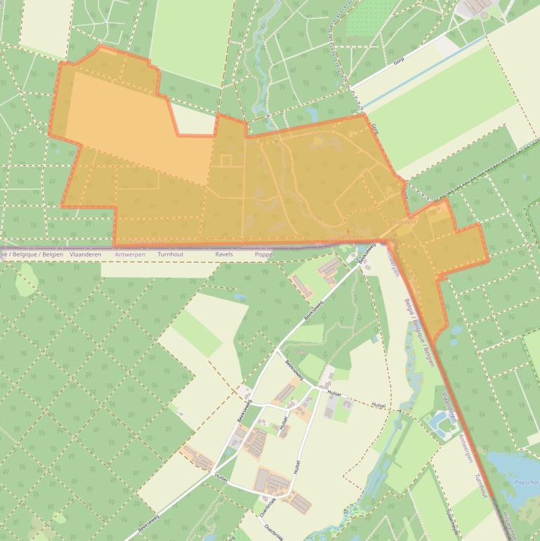 Kaart van postcodegebied 5081NA.