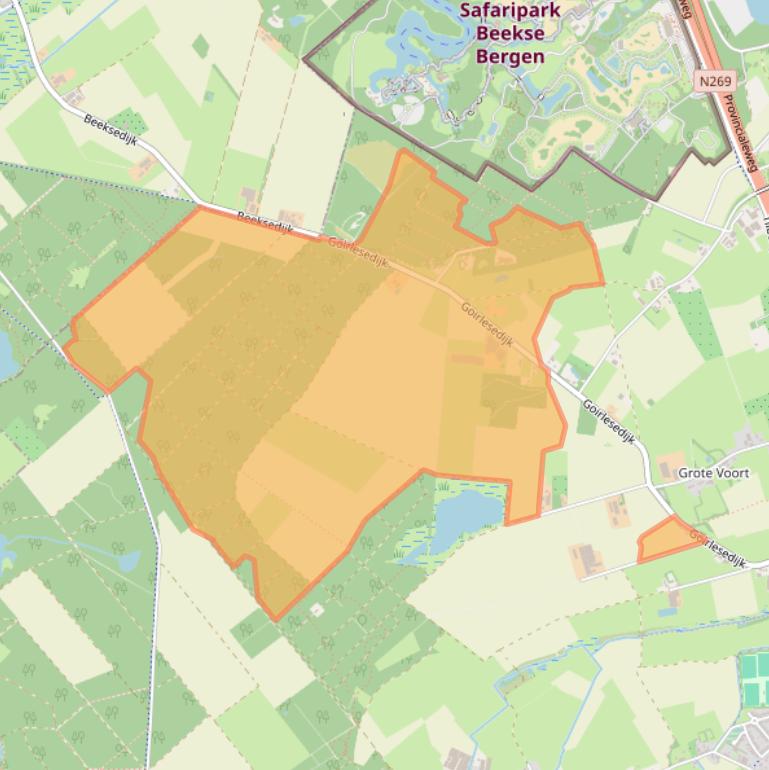 Kaart van postcodegebied 5081ND.