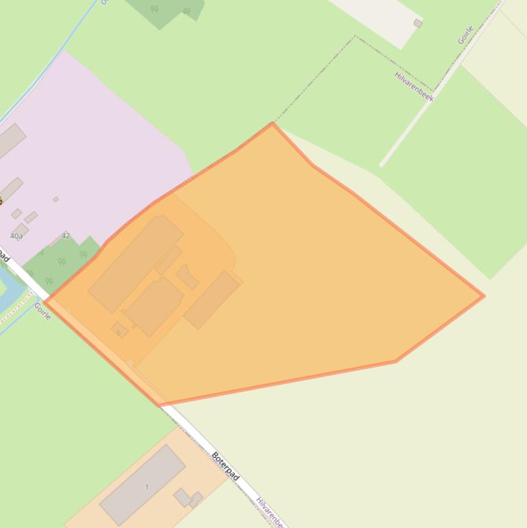 Kaart van postcodegebied 5081NP.