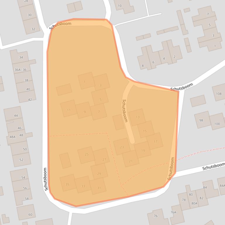Kaart van postcodegebied 5081PD.