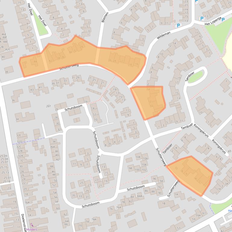 Kaart van postcodegebied 5081PE.