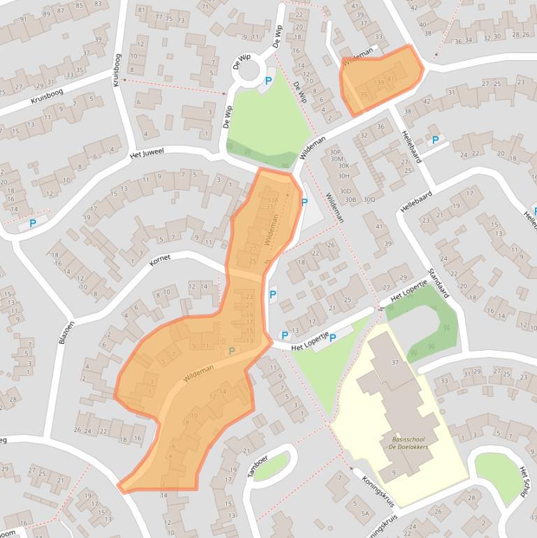 Kaart van postcodegebied 5081PK.