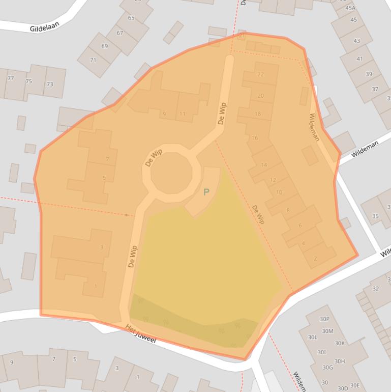 Kaart van postcodegebied 5081PV.