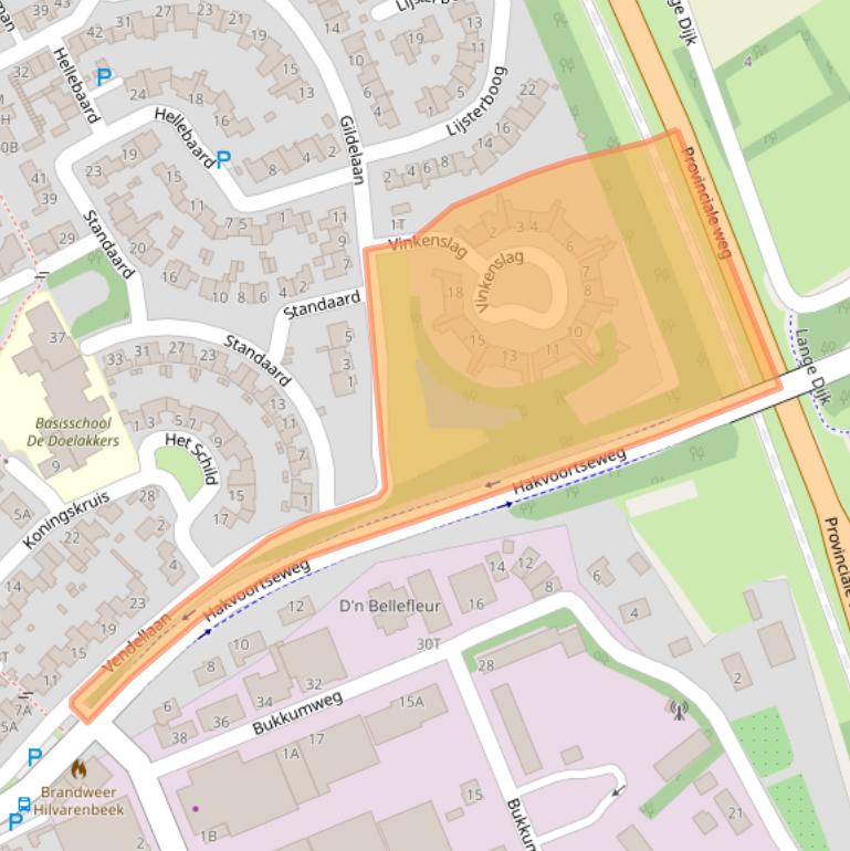 Kaart van postcodegebied 5081RN.