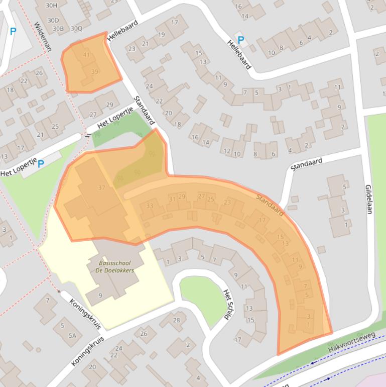 Kaart van postcodegebied 5081RV.