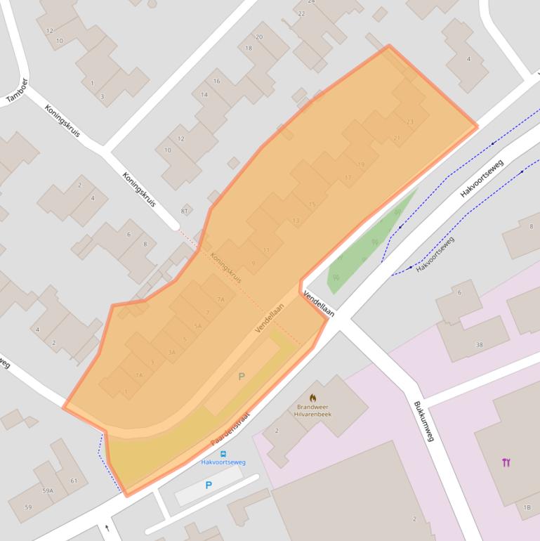 Kaart van postcodegebied 5081RX.