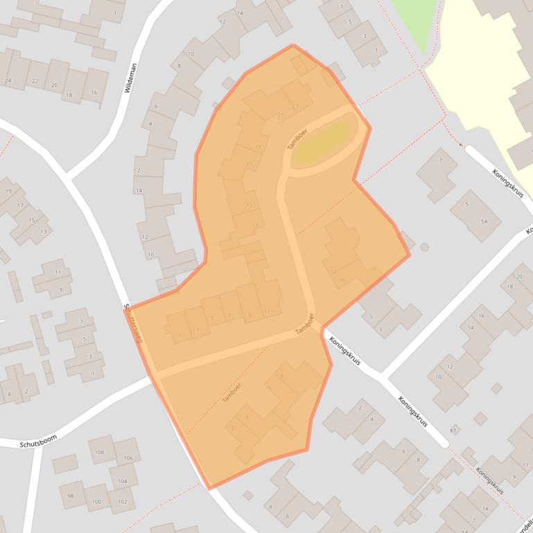 Kaart van postcodegebied 5081RZ.