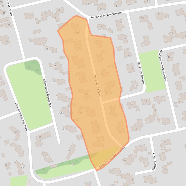 Kaart van postcodegebied 5081SH.