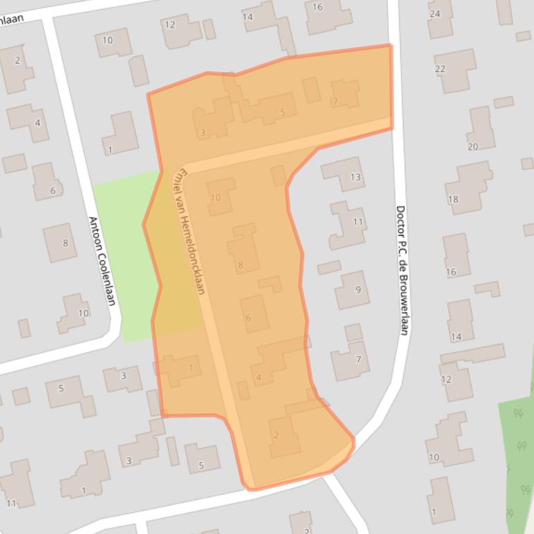 Kaart van postcodegebied 5081SK.