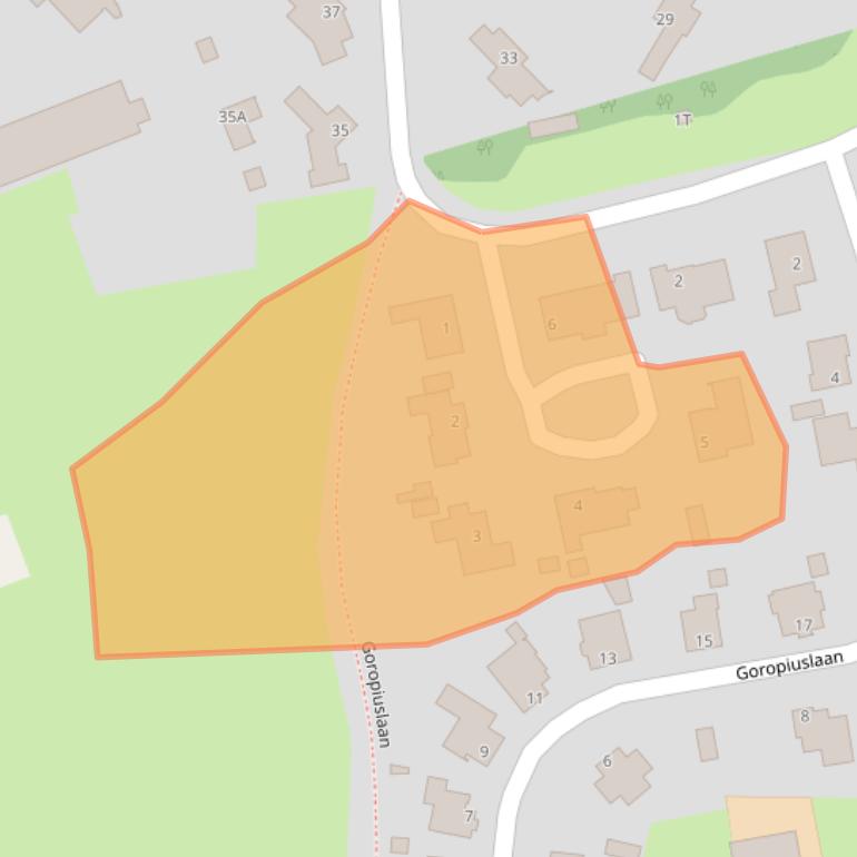 Kaart van postcodegebied 5081SR.