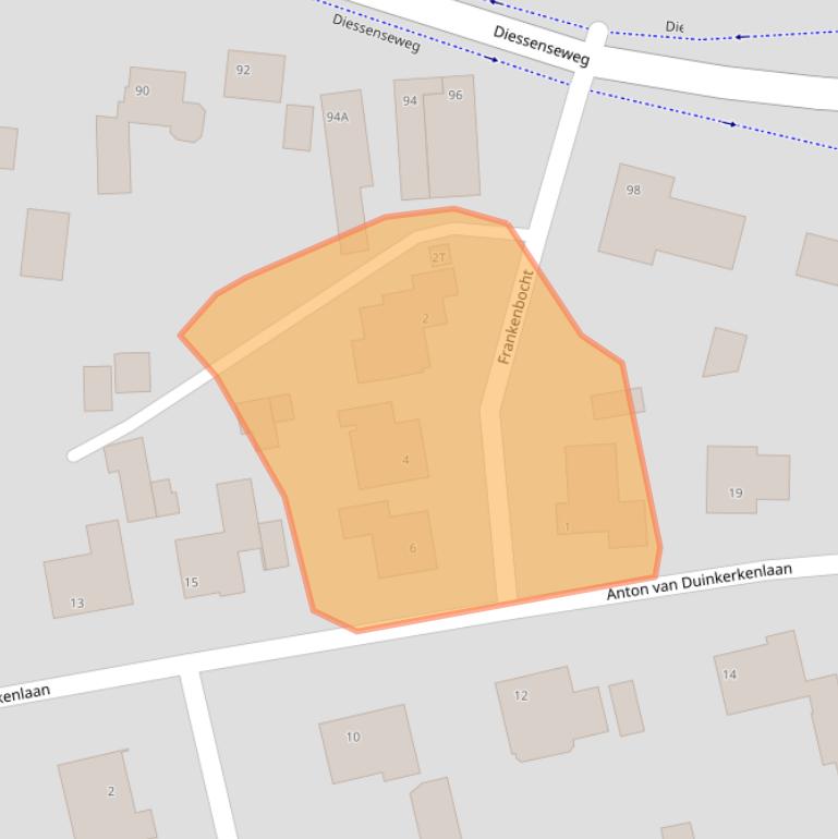 Kaart van postcodegebied 5081SV.