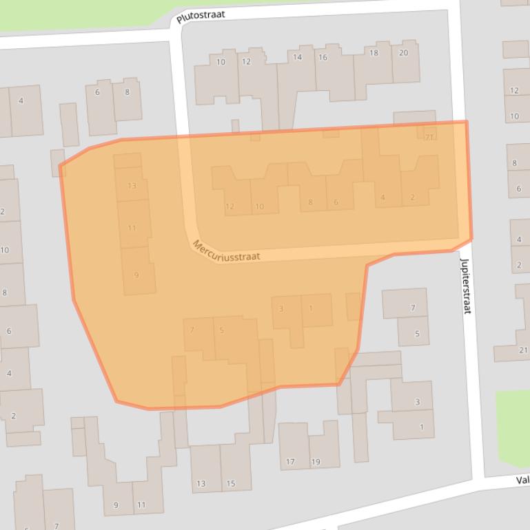 Kaart van postcodegebied 5081TD.
