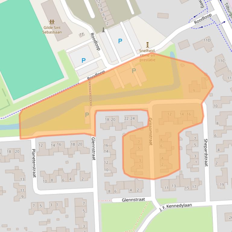 Kaart van postcodegebied 5081TL.