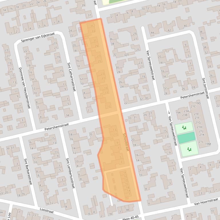 Kaart van postcodegebied 5081VE.