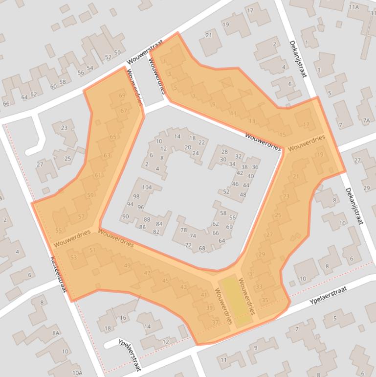 Kaart van postcodegebied 5081VW.