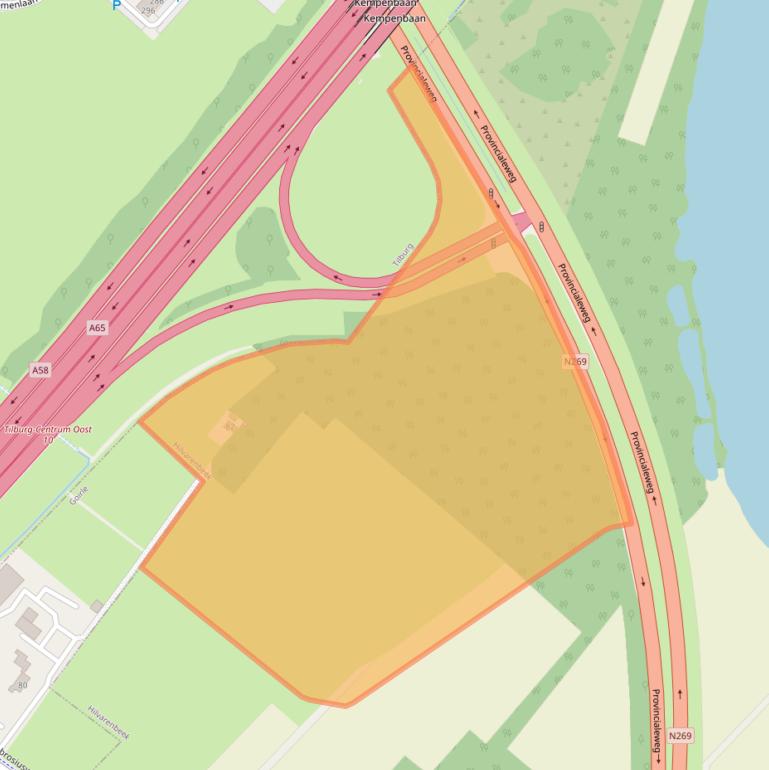 Kaart van postcodegebied 5081XA.