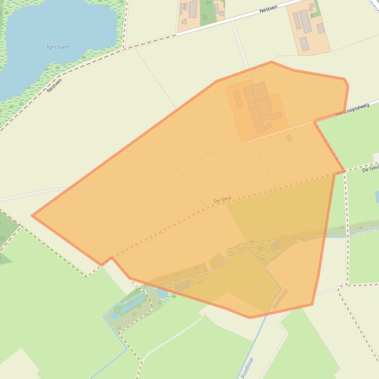 Kaart van postcodegebied 5081XS.